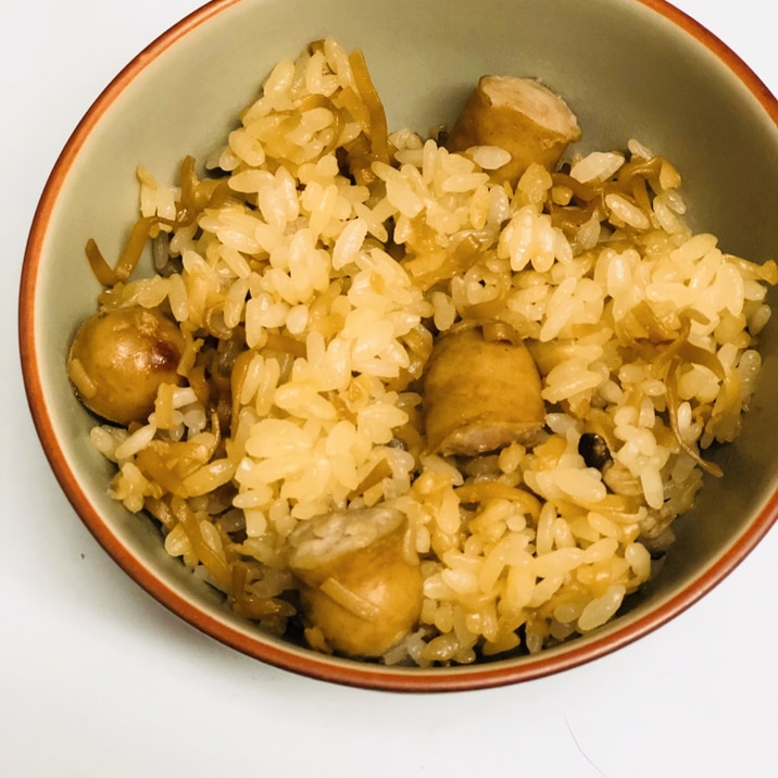 ☆炊飯器で作るチキンラーメン炊き込みご飯☆